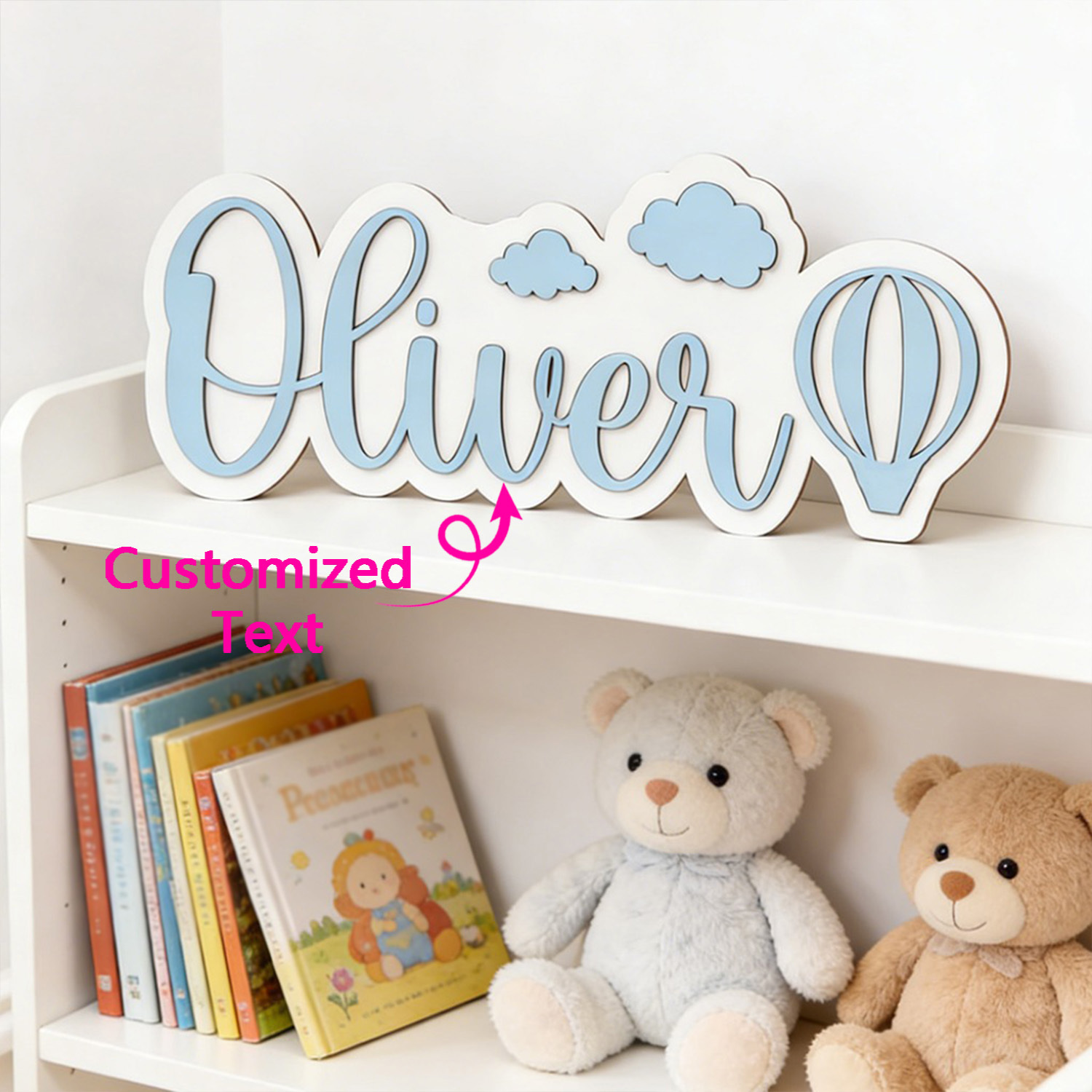 Nursery - Placa de Quarto Personalizada com Nome