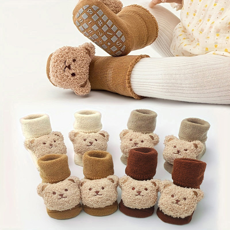Meias de bebê algodão grosso q - Unisex Baby Socks Non Slip avaliação e preço