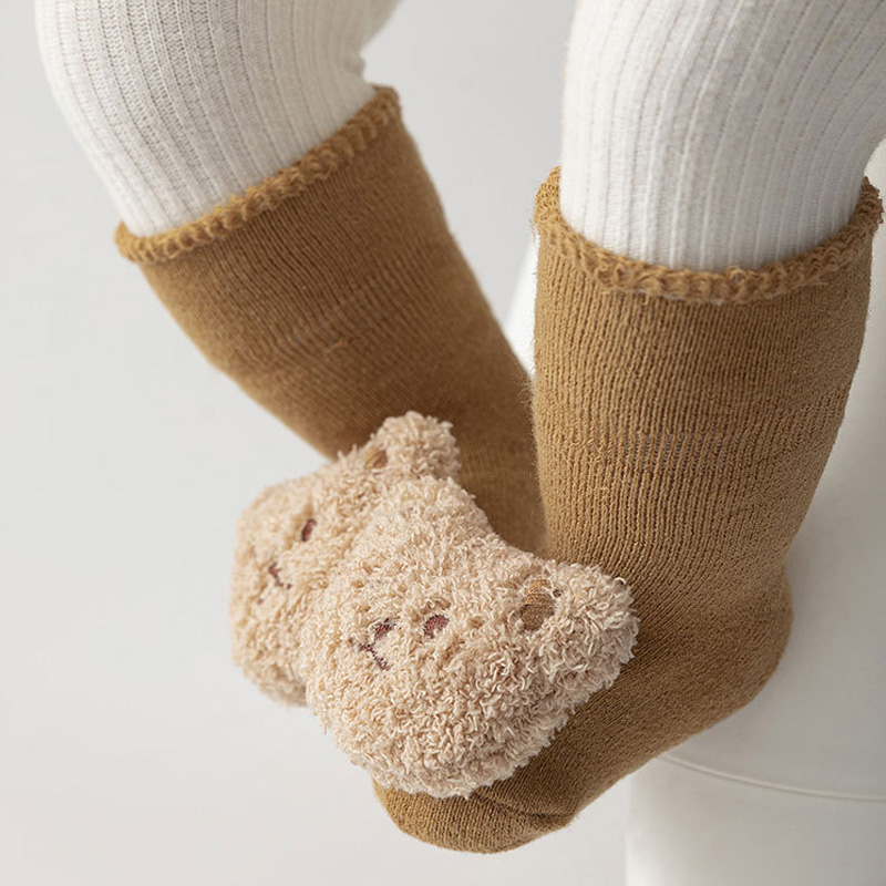 Meias de bebê algodão grosso q - Unisex Baby Socks Non Slip avaliação e preço