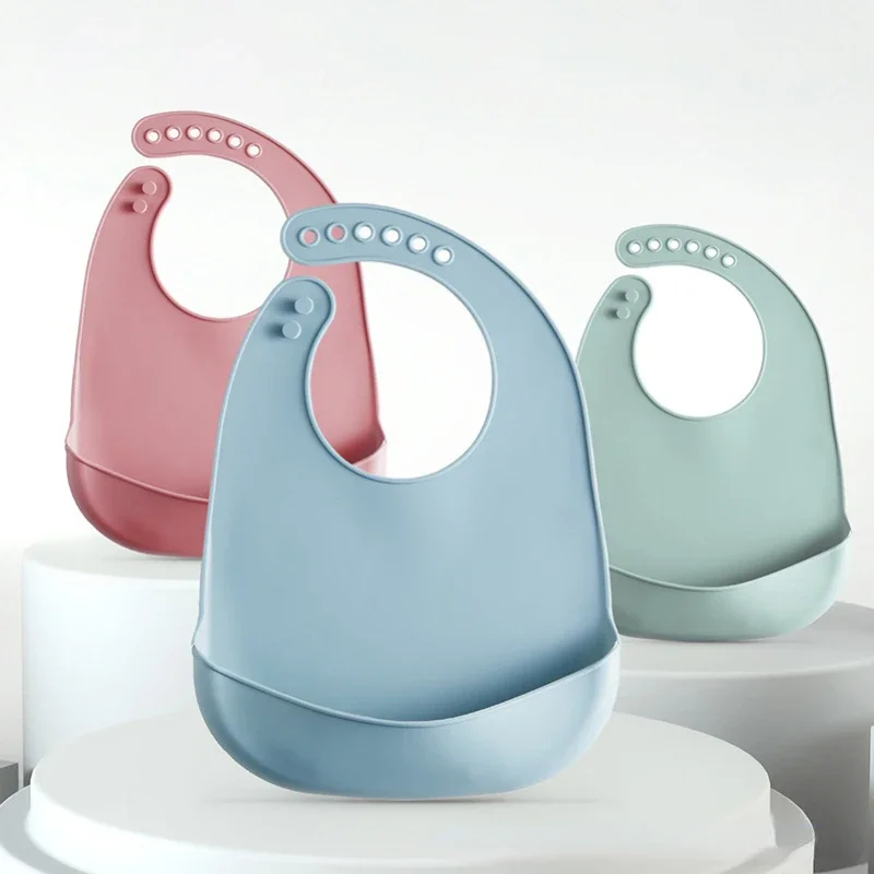 1/3 Peças Babadores de Bebê Aj - Waterproof Baby Bibs Silicone avaliação e preço