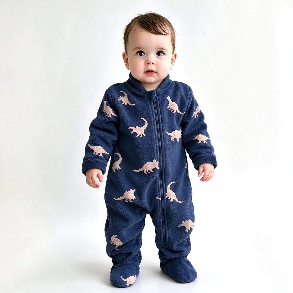 Macacão de lã macio e quente p - Cotton Baby Onesies Zipper avaliação e preço