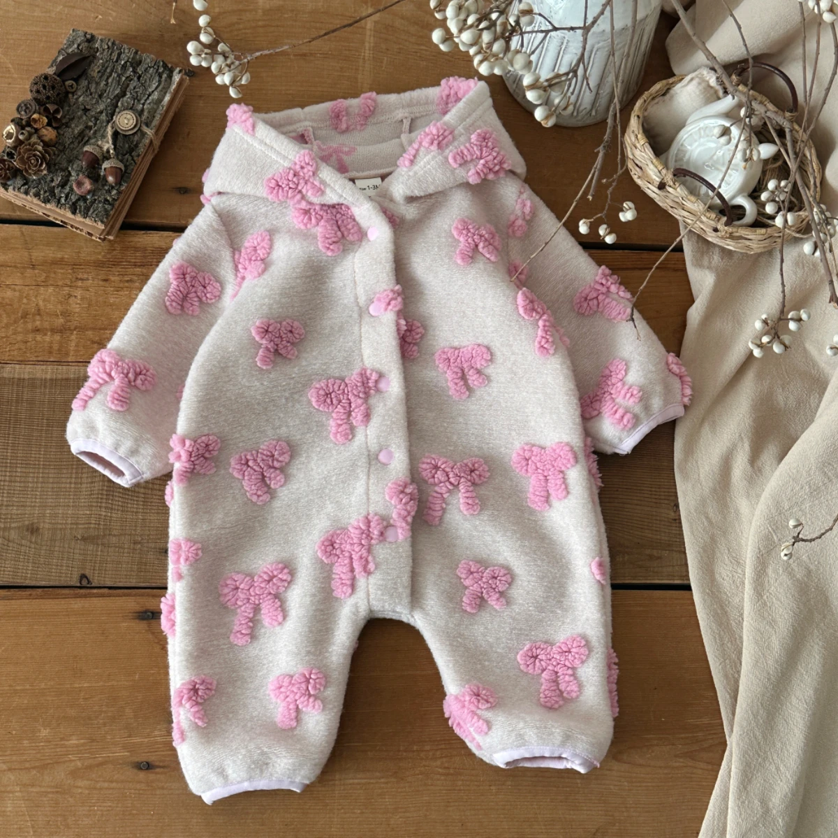 Macacão com capuz para bebês m - Newborn Baby Girl Romper Floral avaliação e preço