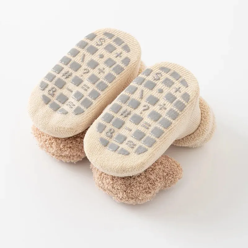 Moda outono e inverno simples  - Unisex Baby Socks Non Slip avaliação e preço