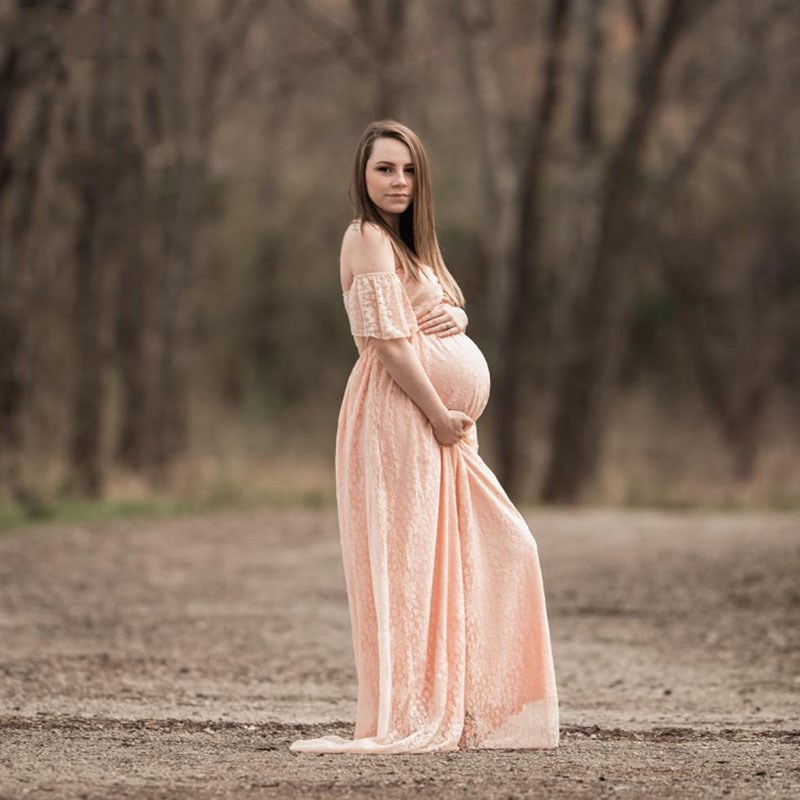 Mulheres grávidas fora do ombr - Maternity Wear avaliação e preço